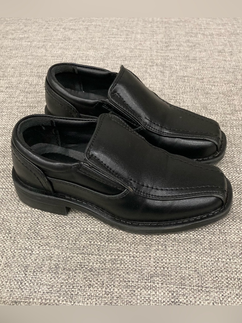 Bruno Marc 11 Classic Black Slip-On Kids Dress Shoes